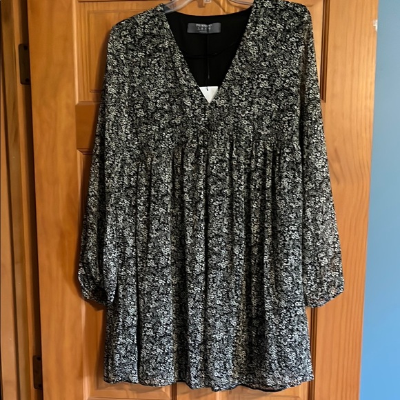 black and white dress primark Black Floral Print Cotton Maxi Dress - All Dresses